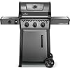 Napoleon freestyle 365 propane gas grill with range side burner graphite grey 4 burners  urban country home decor