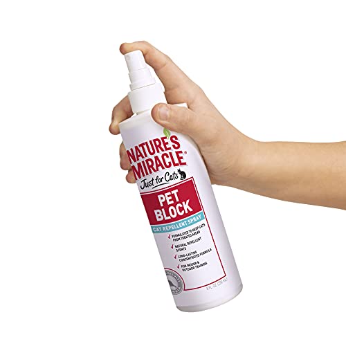 Nature's Miracle Pet Block Repellent Spray Just for Cats, 8-Ounce - Image 7