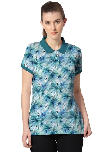 Image of Wear Your Opinion Women's All Over Printed Polo Collar Neck T-Shirt