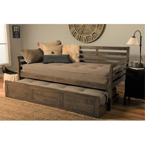Kodiakfurnituretwinsizedaybedwithtrundleinwoodinbrownnoboxspringneededeasyassembly Urban Country Home Decor Kodiak furniture twin size daybed with trundle in wood in brown no box spring needed easy assembly urban country home decor