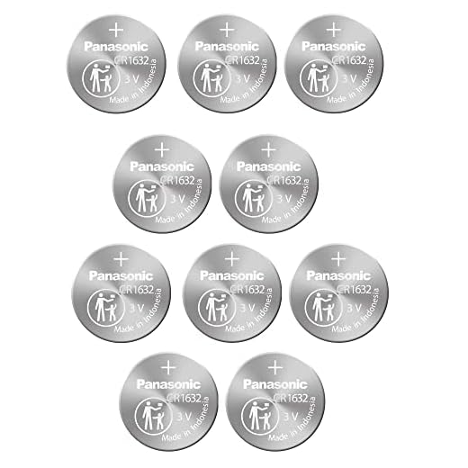 Panasonic Lithium Coin Size Battery CR1632 3V (10 Batteries Per pack)