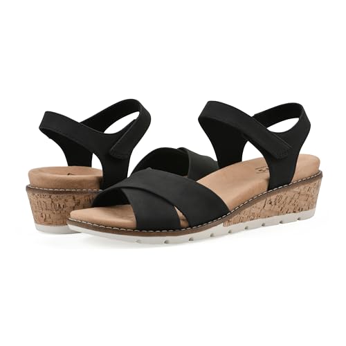 CLIFFS BY WHITE MOUNTAIN Women's Tinna Cork Wedge Sandal2