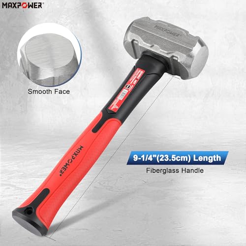 Image of MAXPOWER 2LB Sledge Hammer, 9-1 /4 inch Fiberglass Handle