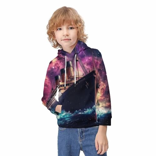 Sweat Titanic Cosmos pour ado : le style 3D confortable