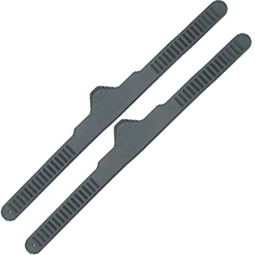 18inch Replacement Durable Adjustable Rubber Straight Fin Strap, Black