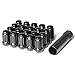 Black Spline Drive Lug Nuts 12x1.25 20 piece