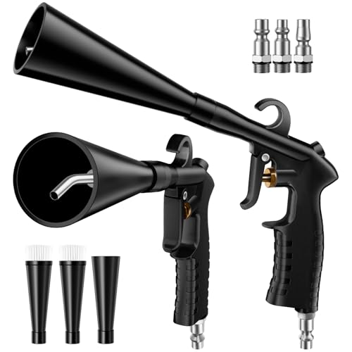 Geyphug Detailing Car Cleaning Gun Interior Dryer Air Blow Gun,High Pressure Blower Gun,Air Pulse Car Washing Equipment,Car Detailing Tools for Quickly Blowing Out Dirt and Dust Working with Air