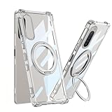 weiaoluo SONY Xperia 5 II ケース クリア リング付き xperia5 ii カバー 保護シェル SO-52A SOG02 エクスペリア5II マホケース スタンド機能 360°回転可能 スマホ キックスタンド 指紋防止 転倒防止 すべりどめ 軽量で透明 感触が心地良い ワイヤレス充電 TPU スタンド 包括的な保護 軽量 薄型 おしゃれ 米軍MIL規格（透明）