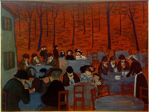 Cuadro Biergarten Marianne Von Werefkin, lienzo abstracto ZHAOSHAN para renovar paredes