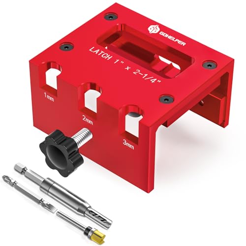 Door Latch Mortise Tool for Router 1 x 2-1/4 Door Latch Jig Clamp on Door