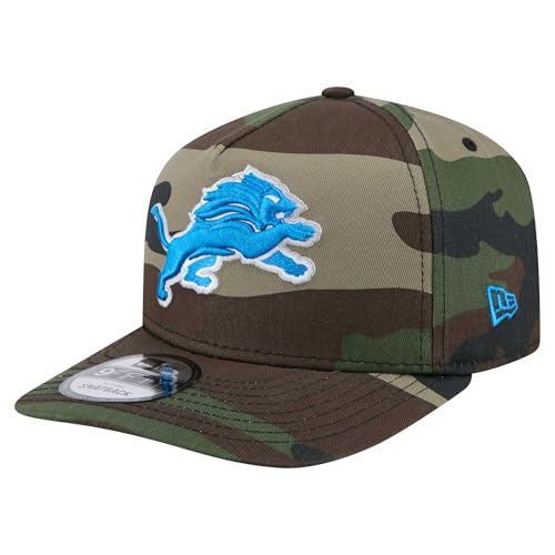 New Era Men's Camo Detroit Lions Woodsy 9FIFTY Snapback Hat