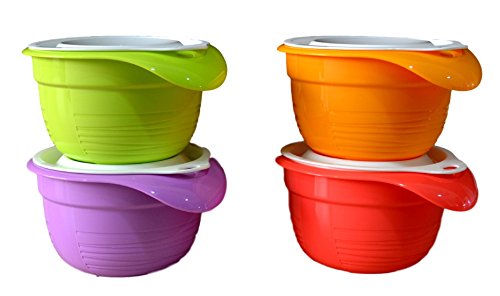 Tupperware Versa Plastic Bowl Set, Set of 4, (Multicolour, 650ml) Tupperware Versa Plastic Bowl Set, Set of 4, (Multicolour, 650ml)