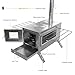 Hot Tent Stove, unho Wood Burning Stove, Portable Wood Stove with 6 Stainless Chimney Pipes for Outdoor Heating & Cooking, Ice Fishing, Hunting,Winter Warmth