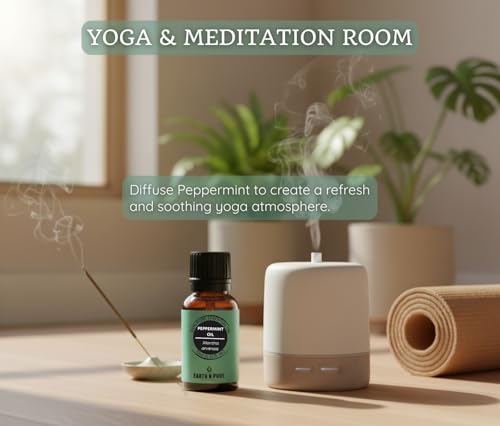 Image of Earth N Pure Ceramic Diffuser Burner with 10Ml Peppermint Essential Oil | 2 Tea Light Candles | Perfect for Gift Set