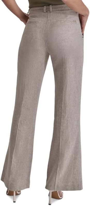 DKNY Women's High-Rise Slim-Fit Bootcut Pants (Light Fatigue, 4)