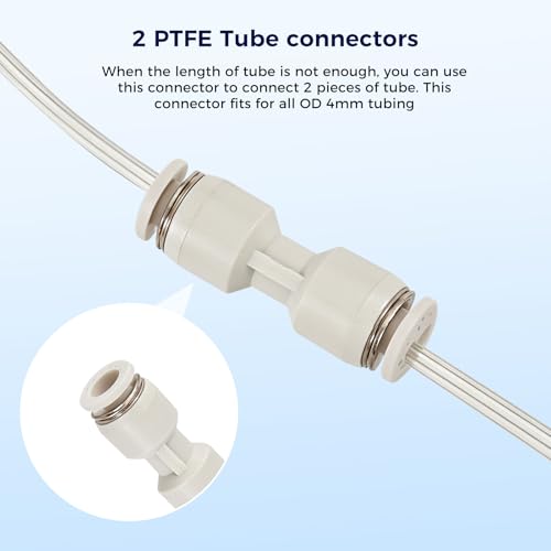 Image of Sovol Upgraded PTFE Tube 5M /16.4ft, Low Resistance Star-Shaped Inner with 2 Couplers 1 Tubing Cutter for Ultra Smooth Flow High Temp 260C, for Bambu lab X1 / X1C / P1P / P1S / A1 / A1 Mini FDM 3D Printer