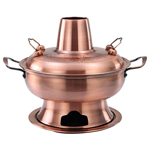 Olla vintage Shabu Shabu, sartén de acero inoxidable para cocinar en ollas calientes auténticas