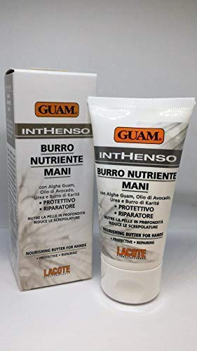 Guam, Inthenso Nourishing and Protective Hand Butter, Moisturising Hand Cream with Guam Algae, Avocado Oil and Shea Butter, Made in Italy, 50 ml Pack