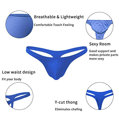 Image of NewFashionCloth Adult Men's Polyester Spandex Thong Brief Underwear G-String Lingerie Panties