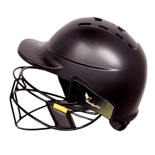 Image of Woodpecker Aero Pro 2.0 Professional Grade Cricket Batting Helmet with Carbon Steel | Mat Finished | Steel Double Grille Face Guard | Painted Helmet Without Cloth Double Wire (Size-M)
