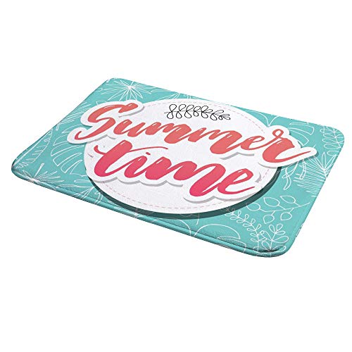 Tapis de bain d'été coloré CHEHONG en polaire de corail douce pour cuisine 80x50 cm