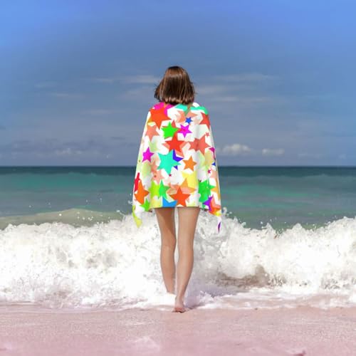 Serviette de bain microfibre à étoiles pour la douche des enfants - 7