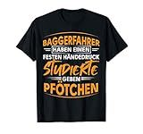 Herren Baggerfahrer Beruf Spruch Geschenk Kran Baumaschine Witz T-Shirt