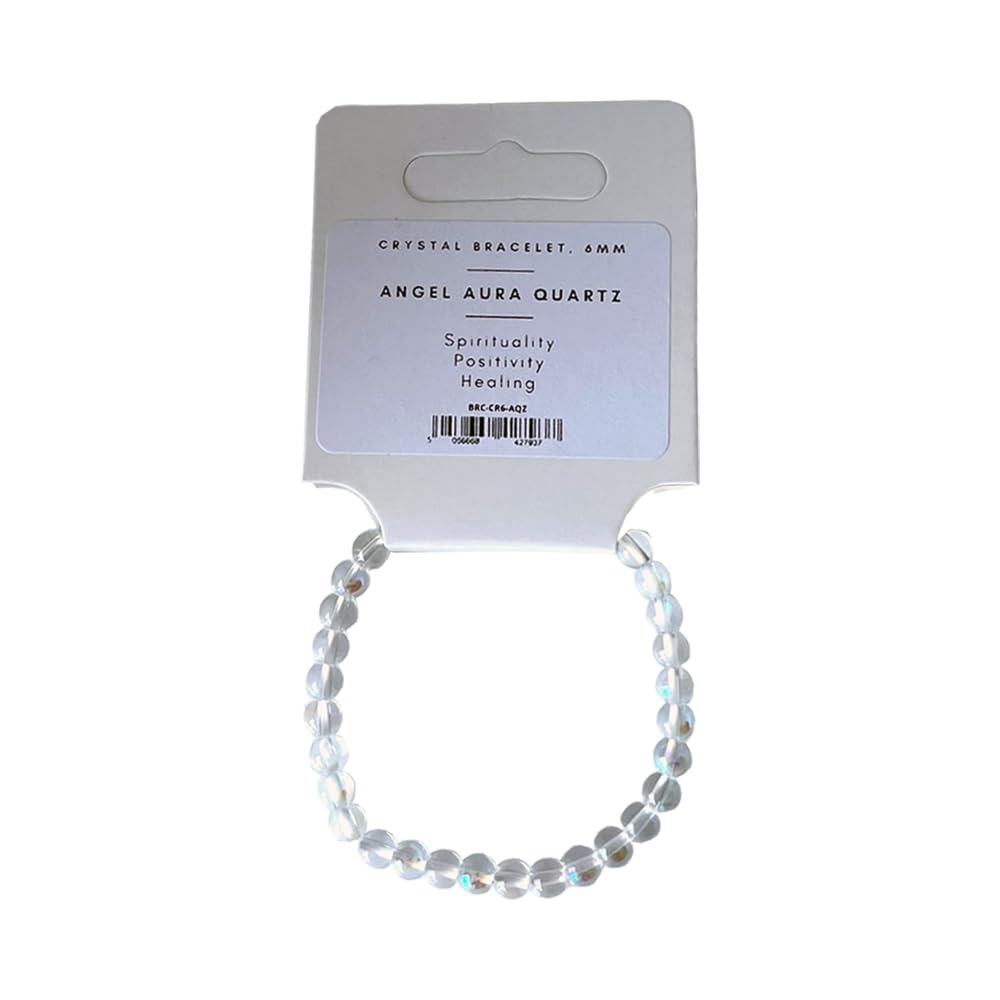 VIE Crystal Bracelet, 6mm, Angel Aura Quartz