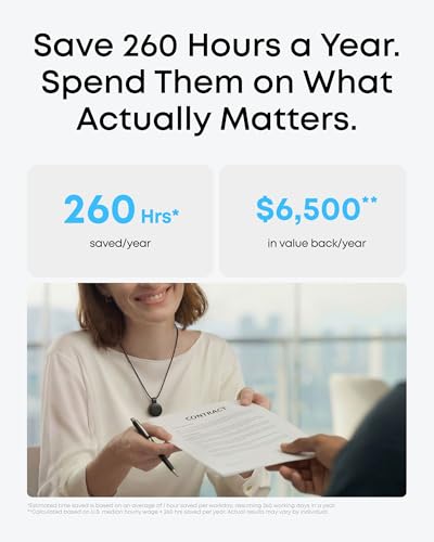Image of soundcore Work by Anker, Coin-Sized AI Voice Recorder, 64 GB, MFi Certified