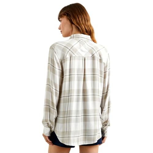 Rails Women's Hunter Button Down Shirt, Ivory Birch (100-550-7172, US, Alpha, Small, Regular, Regular)4
