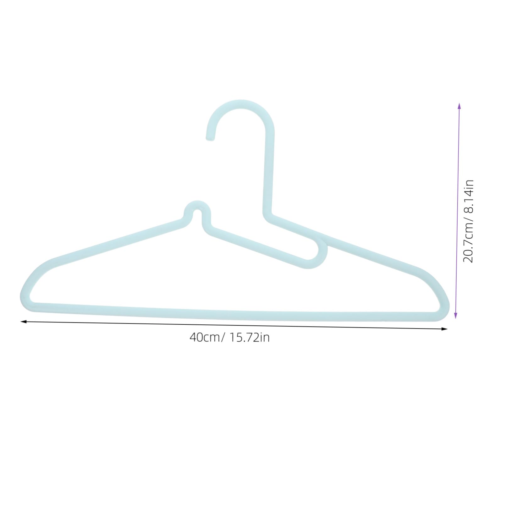 Cabilock 5pcs Heavy Duty Plastic Hangers for Jeans Non-Slip Pant Hangers Space-Saving Closet Storage Organizer