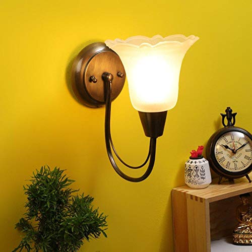 ELIANTE Metal Wall Light Antique Brass for Living Room, Bedroom, Dining Room, Kitchen | by Jainsons Lights