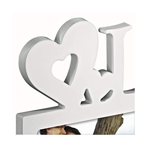 Hama Collage Bilderrahmen für Fotocollagen „Montreal - Love“ (Fotorahmen mit Love-Schriftzug und Herzen, für 3 Fotos… – Bild 4