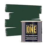 THE ONE All-In-One Paint & Primer - Green Matte, 8.5 Fl Oz/250ml | 1 Coat Formula | Easy Indoor & Outdoor Decorating for Home & Garden Walls, Floors & Furniture | Water-Based & Low VOC
