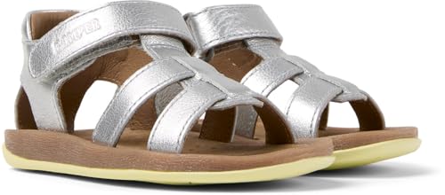 Camper Bicho K800628, Sandalo Con Cinturino A T Bimba 0-24, Grigio Medio 003, 22 Eu - 5
