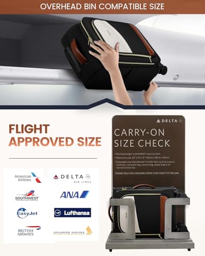 4-Piece LOVEVOOK Carry-On Luggage Set for Women and Men