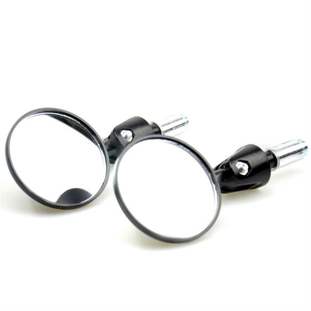 2 Unids/par Retrovisor Para Motocicleta Espejos Redondos 7/8 "manillar Extremo De La Barra Espejo Plegable Manillar Espejo Para Motocicleta espejo retrovisor de motocicleta