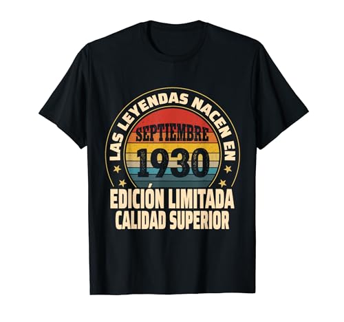 Edición Limitada Septiembre 1930 - Cumpleaños 94 Años Camiseta