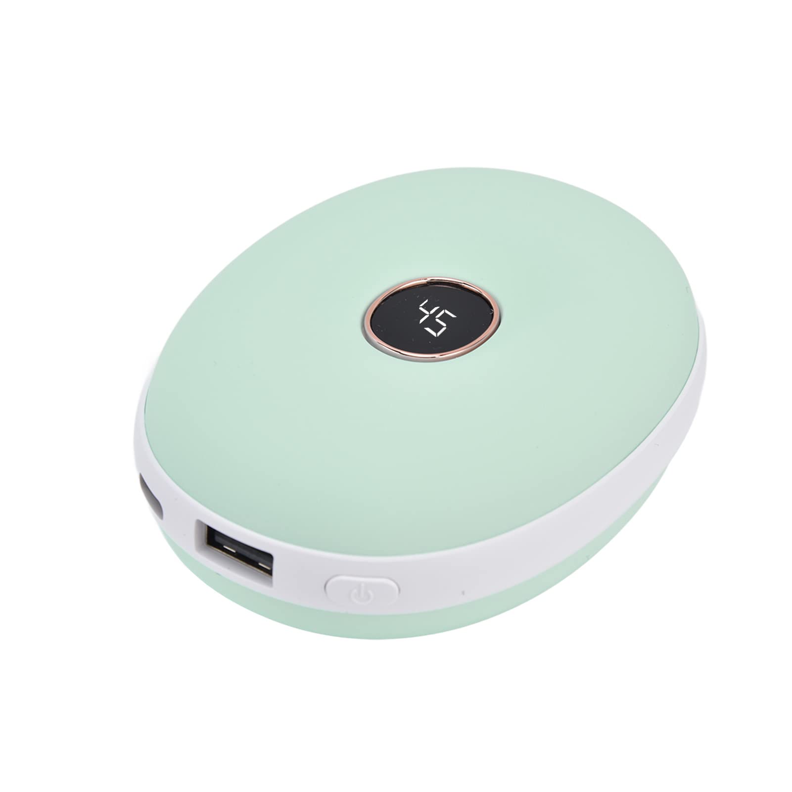 Scaldamani ricaricabile Scaldamani elettrico Mini scaldamani Riscaldamento doppio lato Controllo intelligente della temperatura Ricarica USB Riscaldatore portatile per attività