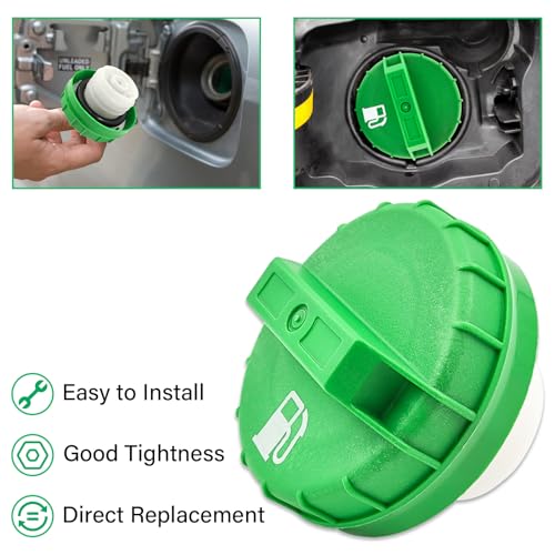 Image of Diesel Fuel Cap Gas Cap, 10830D for 1988-2008 Ford F250 F350 HD Super Duty 6.0L 6.4L 7.3L, 2001-2021 Chevrolet Silverado 2500 3500 HD 6.6L, 2001-2020 GMC Sierra 2500 3500 HD 6.6L Diesel Engines Cap