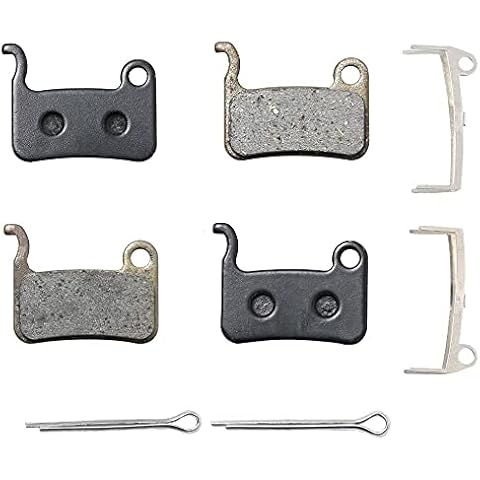 GERUIEN 2 Pairs Resin Bicycle Disc Brake Pads Compatible with Shimano Deore XT XTR LX SLX Hone Alfine Saint Disc Brake Cover