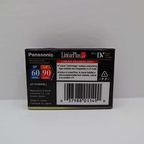 Panasonic AY-DVM60EJ3 MiniDV Tapes (60 Minute, 3 Pack) - image 4