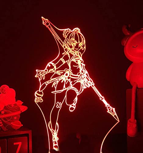 JYDNBGLS Meisjes Nachtlampje voor Meisjes Jongens Nachtlampje Gmae Figuur Lamp Verlichting Lamp Xiangling Genshin Impact… - Image 3