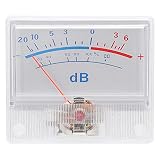 Bewinner Nagłówek Miernika VU o Wysokiej Dokładności 20 + 6db Wzmacniacz Mocy Miernik DB z tarczą wskaźnikową do Samodzielnego Studia nagrań Domowy Sprzęt Audio Samochodowy Sprzęt Audio - Czułość