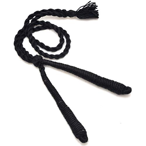KALPDRUMKalpdrum Black Necklace Back Adjustable Cotton Dori in 15 Inch for Jewelary Making 12 Pieces