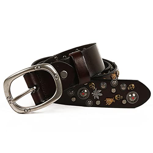 Ceintures cloutées en cuir véritable pour affirmer un style punk rock unique