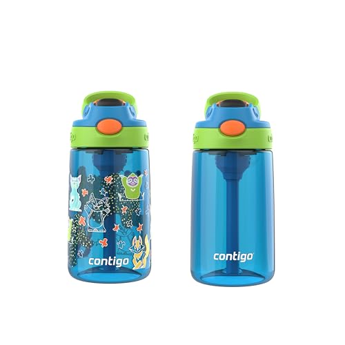 Image of Contigo Kids Water Bottle with Redesigned AUTOSPOUT Straw, 14 oz