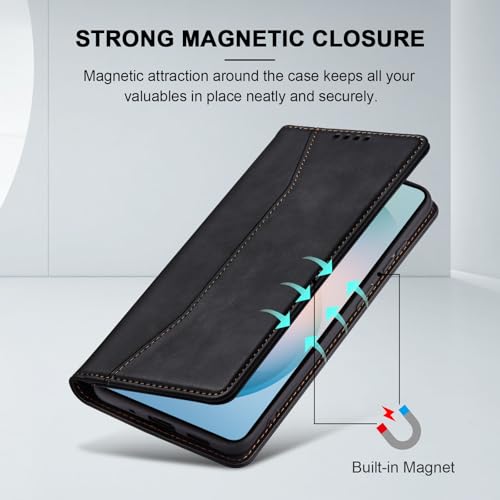 Image of Jasonyu Flip Wallet Case for Samsung Galaxy S26 5G,Black