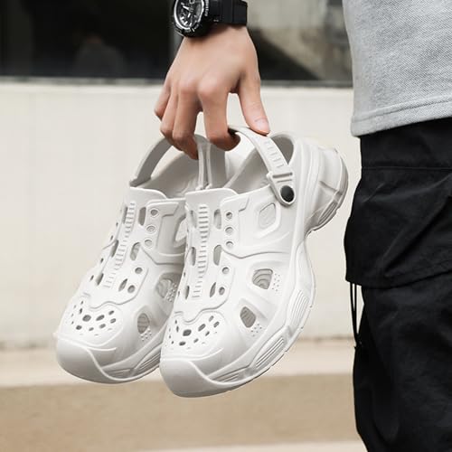 Image of Kraasa The Cyberpunk Extra Soft Men's Casual Sports Clogs /Sandals with Adjustable Back Strap for Adult | Men's Lightweight Anti Skid| Waterproof & Everyday Use Mules for Gents /Boys