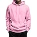 Men'S Hoodies,Mens Hoodies Pullover Lightweight Fleece Lined Sweatshirt Lightweight Long Sleeve Fall Winter Fashion Activewear Solid Men'S Sweatshirts And Hoodie With Pockets Pink Xxl